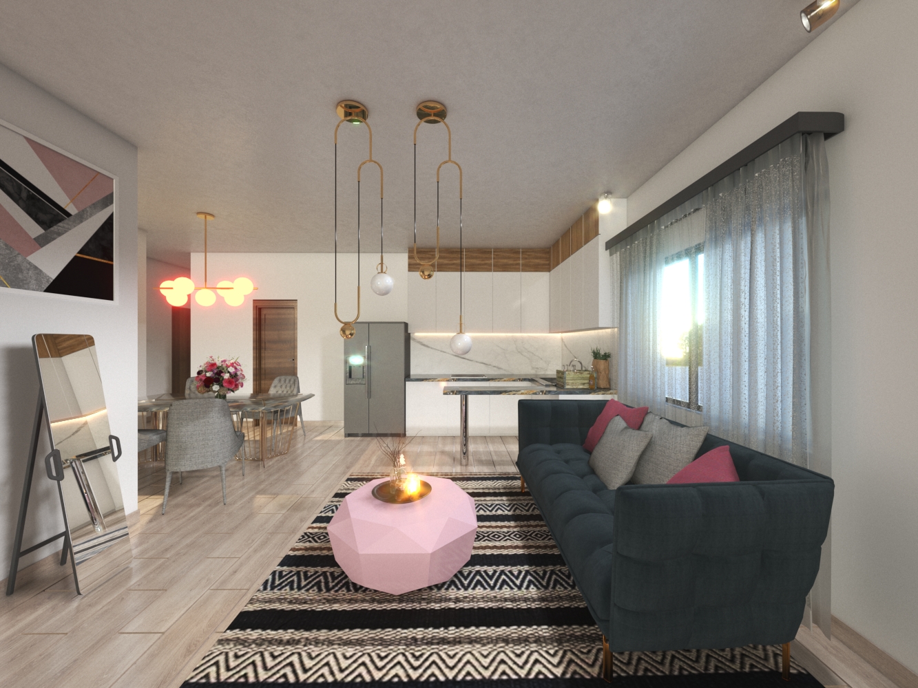 Departamento de 2 recámaras en Livent Anáhuac, modelo 6